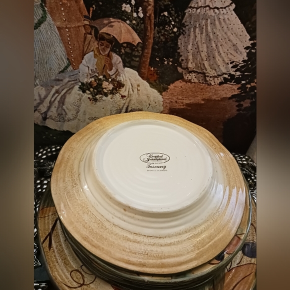 🍅🍇VTG Pamela Gladding 🍽 5 Plates 🥬🥦Tuscany Set. A NICE GIFT SET. 🎁 - Picture 9 of 11